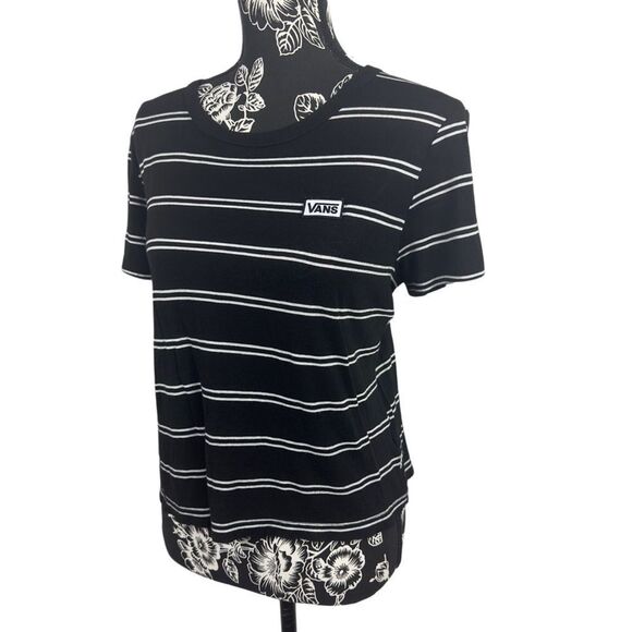 VANS Off The Wall - Stripe Pocket Tee - Women’s XL - Picture 3 of 5